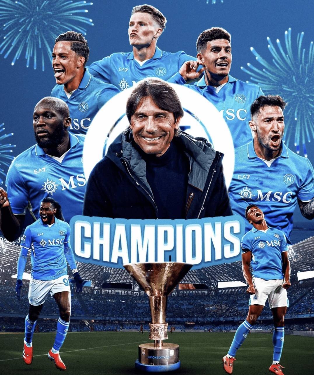 那不勒斯以1分优势惊险拿到意甲冠军，国米或会四大皆空！